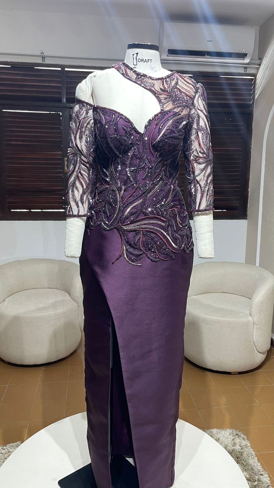 Vestido assimétrico